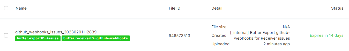 Keboola storage file